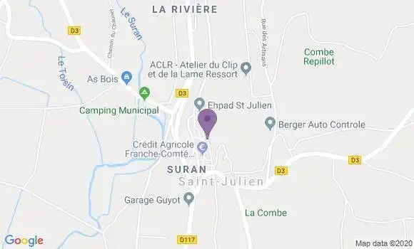 Localisation Banque Postale Agence de Saint Julien