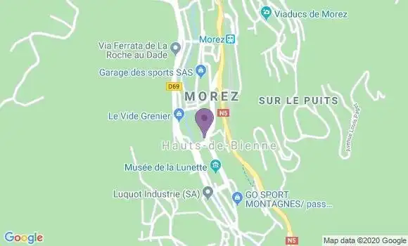 Localisation Banque Postale Agence de Morez