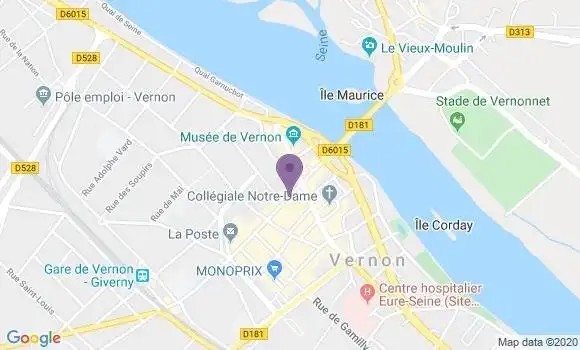 Localisation LCL Agence de Vernon