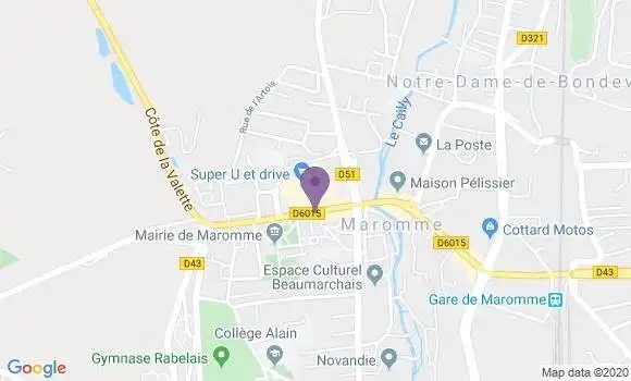 Localisation LCL Agence de Maromme la Maine