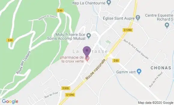 Localisation Banque Postale Agence de La Terrasse