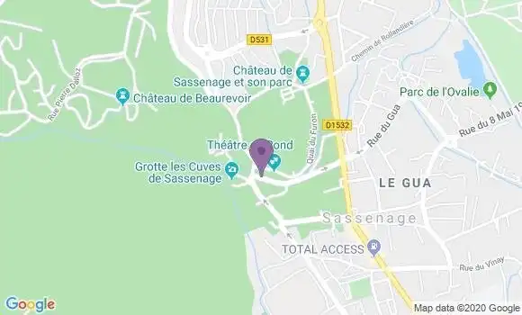 Localisation Banque Postale Agence de Sassenage