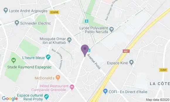 Localisation Banque Postale Agence de Saint Martin d