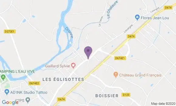 Localisation Banque Postale Agence de Le Pin