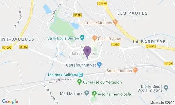 Localisation Banque Postale Agence de Moirans
