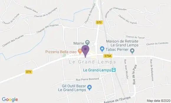 Localisation Banque Postale Agence de Le Grand Lemps