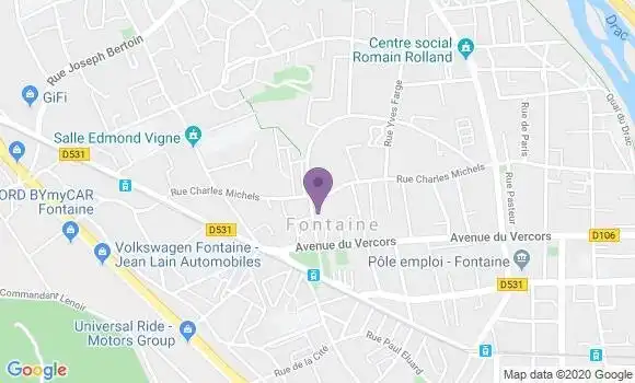 Localisation Banque Postale Agence de Fontaine Cachin