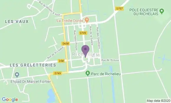 Localisation Banque Postale Agence de Richelieu