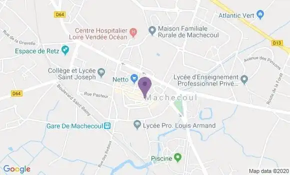 Localisation LCL Agence de Machecoul