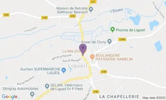 Localisation Banque Postale Agence de Ligueil