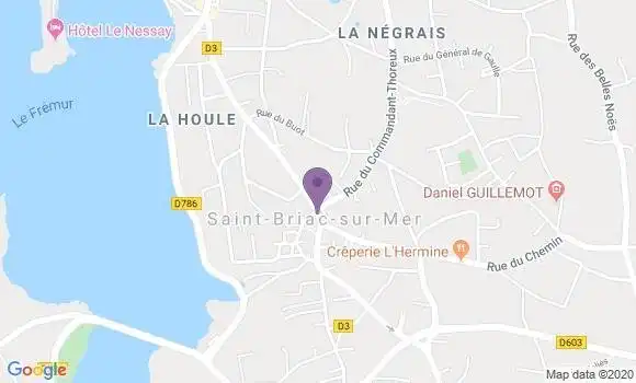 Localisation Banque Postale Agence de Saint Briac sur Mer