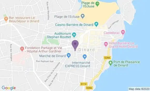 Localisation Banque Postale Agence de Dinard