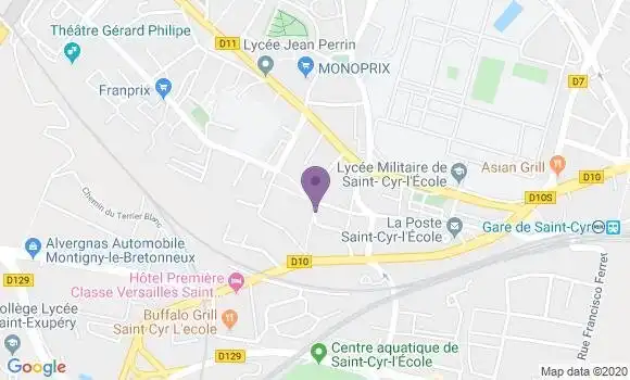 Localisation LCL Agence de Saint Cyr l