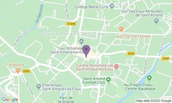 Localisation LCL Agence de Saint Amand les Eaux