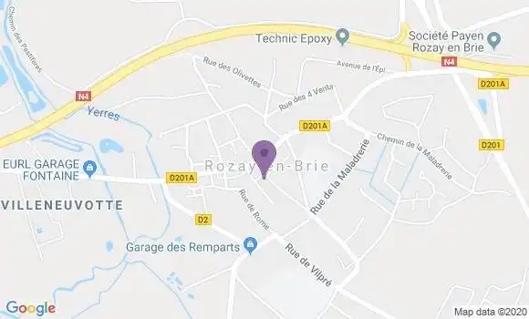 Localisation LCL Agence de Rozay en Brie