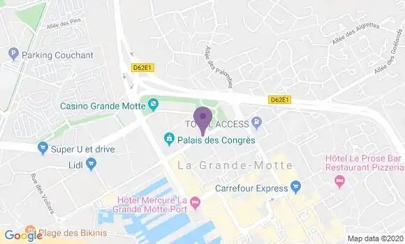 Localisation Banque Postale Agence de La Grande Motte