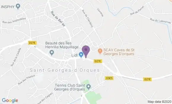 Localisation Banque Postale Agence de Saint Georges d