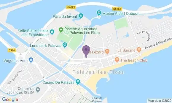 Localisation Banque Postale Agence de Palavas les Flots