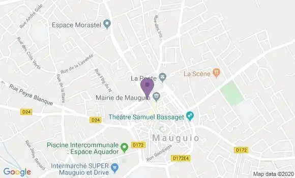 Localisation Banque Postale Agence de Mauguio