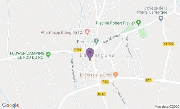 Localisation Banque Postale Agence de Lansargues