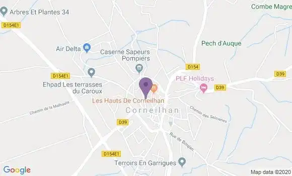 Localisation Banque Postale Agence de Corneilhan