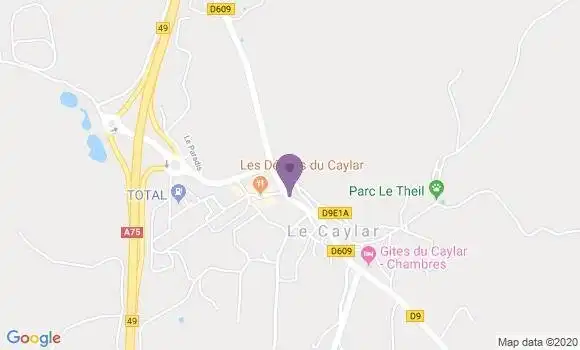 Localisation Banque Postale Agence de Le Caylar