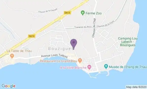 Localisation Banque Postale Agence de Bouzigues