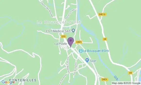 Localisation Banque Postale Agence de Le Bousquet d