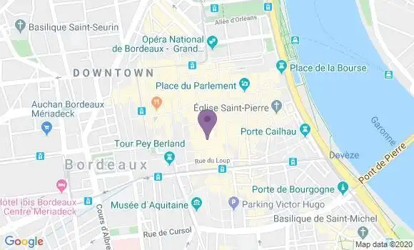 Localisation Banque Postale Agence de Bordeaux Saint Projet