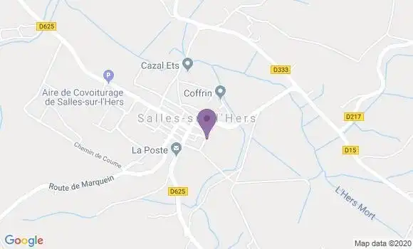 Localisation Banque Postale Agence de Salles