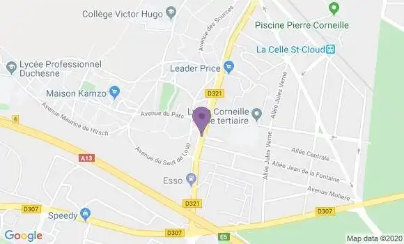 Localisation LCL Agence de La Celle Saint Cloud