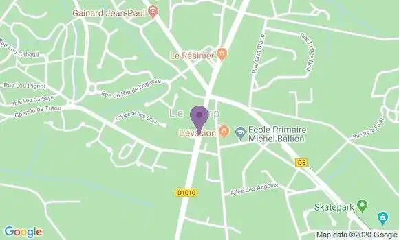 Localisation Banque Postale Agence de Le Barp