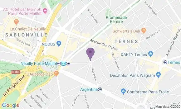 Localisation LCL Agence de Paris Saint Ferdinand