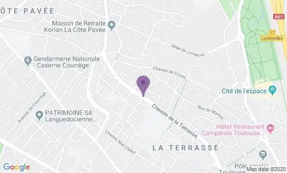 Localisation Banque Postale Agence de Toulouse Firmis