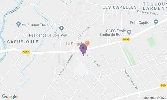 Localisation Banque Postale Agence de Toulouse Lardenne