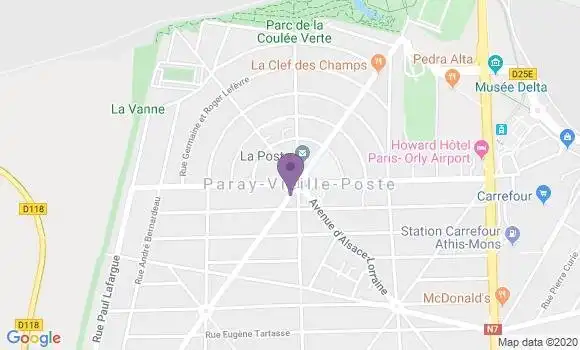 Localisation LCL Agence de Paray Vieille Poste