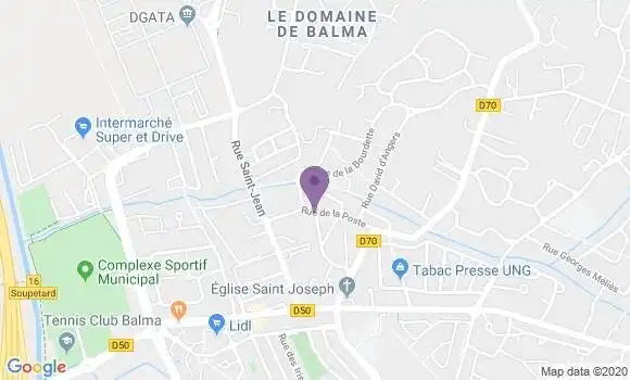 Localisation Banque Postale Agence de L
