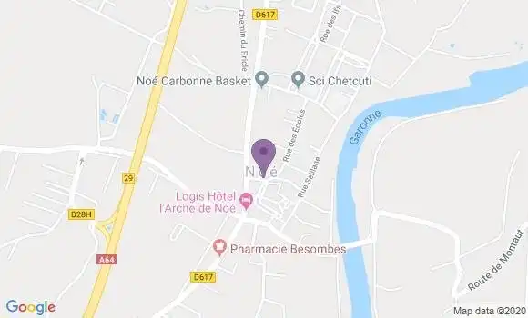 Localisation Banque Postale Agence de Noé