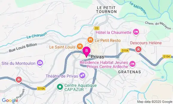 Localisation LCL Agence de Privas