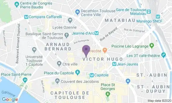 Localisation Banque Postale Agence de Toulouse Rémusat