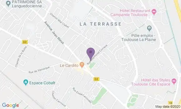 Localisation Banque Postale Agence de Toulouse l