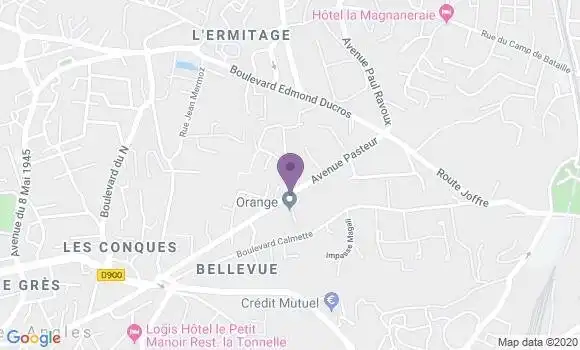 Localisation Banque Postale Agence de Villeneuve lès Avignon Pasteur