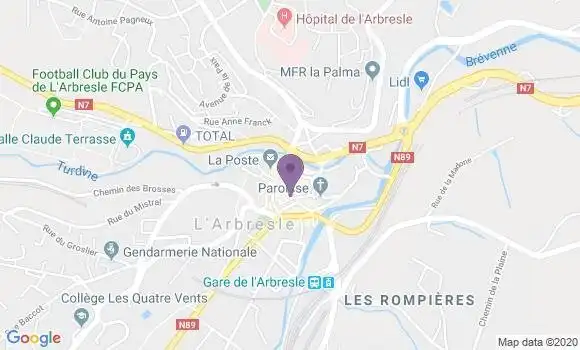 Localisation LCL Agence de L
