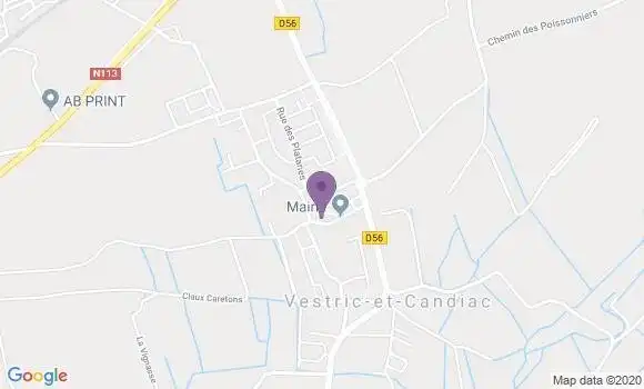 Localisation Banque Postale Agence de Codognan
