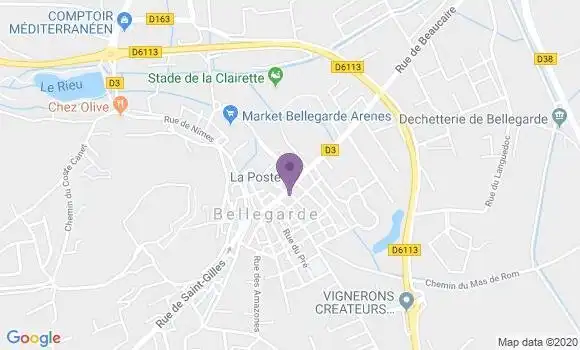 Localisation Banque Postale Agence de Bellegarde