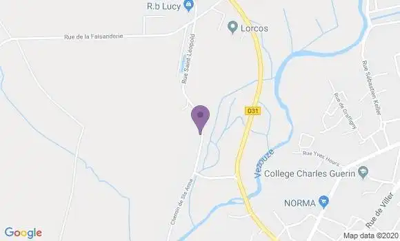 Localisation LCL Agence de Luneville