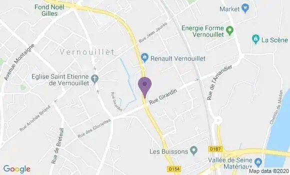 Localisation Banque Postale Agence de Vernouillet Plein Sud