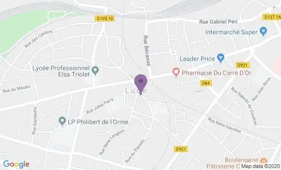 Localisation Banque Postale Agence de Lucé