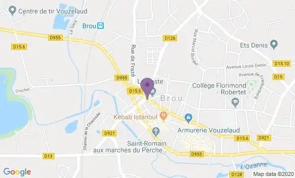 Localisation Banque Postale Agence de Brou