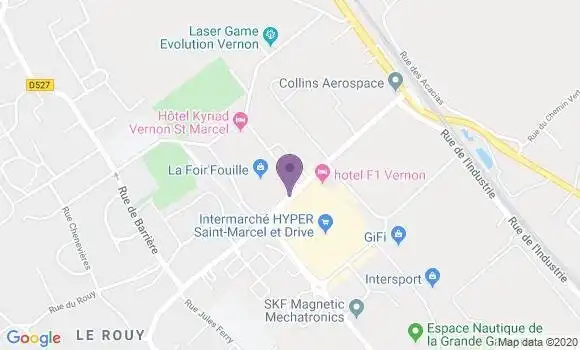 Localisation Banque Postale Agence de Saint Marcel